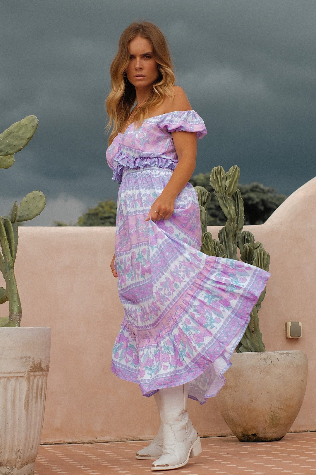 Sunlight In The Rain Gown {lavender}