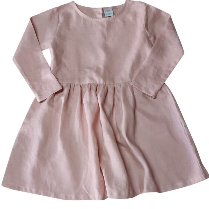 Young Folk Linen Dress {dusty pink}